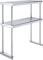 30" x 12" NSF Stainless Steel Double Overshelf | 18-Gauge Heavy-Duty | Includes Brackets