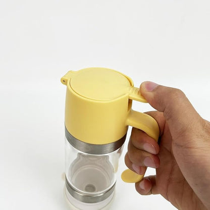 Honey Dispenser No Drip with Base, 2026 New Glass Honey Dispenser, Maple Syrup Dispensers, Syrup and Jam, Honeys Container with Handle, Mess-Free Honeys Jar Container for Quantitative Extraction