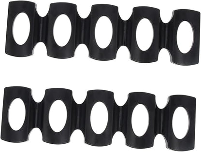 Mikinona 2pcs Silicone Beverage Can and Bottle Organizer for Fridge - Drink Dispenser Mat for Beer Soda and Wine Storage Space-Saving Rack for Household Use
