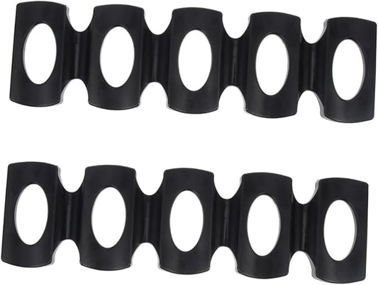 Mikinona 2pcs Silicone Beverage Can and Bottle Organizer for Fridge - Drink Dispenser Mat for Beer Soda and Wine Storage Space-Saving Rack for Household Use