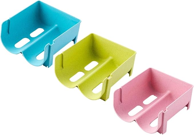 Refrigerator Bins Soda Holder for Refrigerator Fridge Drink Organizer Organizer Bin Storage Rack Stackable 3pcs