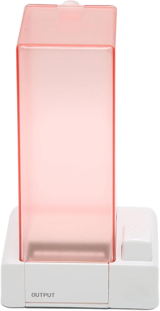 Automatic Cotton Pad Dispenser,Automatic Cotton Pad Holder, Cotton Pad Holder Organizer, Pink Transparent Appearance Easy Take PC Automatic Cotton Pad Storage, for Lint Free Nail Wipes, cotton pa