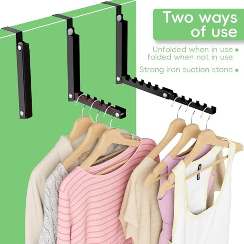 Foldable Over the Door Hooks, Over the Door Hanger for Space Saving - Image 3