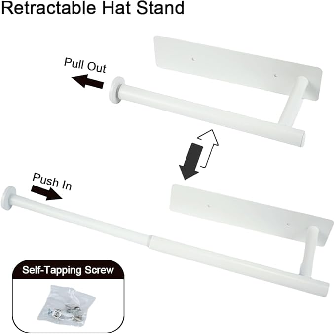 Hat Holder，for Doors, Closet ，Hat Rack for Door ， Baseball Cap Rack ，Closet Hat Rack，Cap Holder，Closet Organization