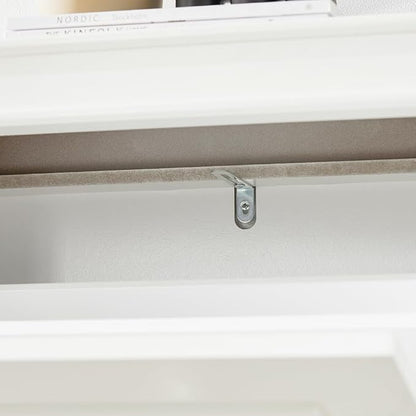 SoBuy White Shoe Cabinet with 3 Flip Drawers, Narrow Freestanding Shoe Rack Entryway, Hidden Slim Shoe Rack with Drawer FSR94-W (9.45" D x 20.87" W x 46" H)