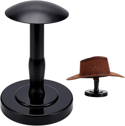 PH PandaHall 1 Set Hat Rack Stand, Black Hat Display Stand 6x8.9inch Cap Holder Stands Closet Hats Organizer for Baseball Caps Hats Cowboy Hat Closet Display Closets Shelve Home Decor