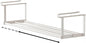 Stainless Steel Expandable Shoe Rack Organizer for Closet – 16 to 30 Inch Adjustable, Retractable Hanging Cabinet Storage Shelf – Space-Saving Storage for Under Shelf, Closet, or Cabinet (White)
