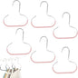 Durable Steel Hangers: Maximize Closet Space with Versatile Storage, Stainless Steel Hat Hangers for Closet, Hat Rack Hats Holder for Baseball Caps, Scarf and Hats Organizer (Pink,6 PCS)