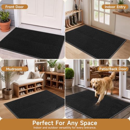 HEBE Front Door Mat Outside Entrance 28"x48", Washable Welcome Doormat - Image 7