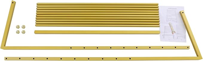 Scarf Display Stand, 10 Tier Metal Scarf Holder Organizer, Scarf Hanger Scarf Holder Scarf Organizer Belt Organizer Pants Rack Scarf Rack for Commercial Clothing Retail Store (Gold, 100cm)
