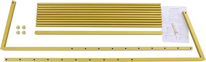 Scarf Display Stand, 10 Tier Metal Scarf Holder Organizer, Scarf Hanger Scarf Holder Scarf Organizer Belt Organizer Pants Rack Scarf Rack for Commercial Clothing Retail Store (Gold, 100cm)