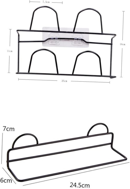 PRETYZOOM 6Pcs Wall Hanging Slipper Rack Holder Easy Install No Drilling Space Saving Shoes Organizer for Home for Tidy Bathrooms for Slippers Sandals
