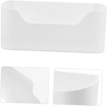 LABRIMP 2pcs Adhesive Kitchen Cabinet Door Organizer Wall-mounted Storage Box for Pantry Bathroom Office Use Material Easy Installation Space-saving Design