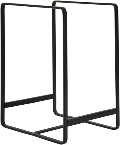 Juvale Iron Kitchen Cabinet Organizer Shelf - Space-Saving Plate Rack Organizer for Cabinet - Pot Lid Holder for Cupboard Shelf - Cutting Board for Countertop Stand - Black, Pack of 3