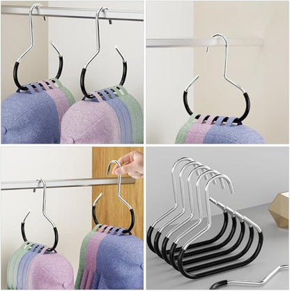 BESTOYARD 10-Pack Scarf Ring Hangers Non-Slip Metal Closet Organizer for Ties Scarves Belts and Tank Tops with Protective Coating 5.90X5.51 Inches