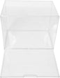 IMIKEYA Acrylic Shoe Box Organizer, Extra Large 45x33x33cm Stackable Sneaker Storage Container with Side Opening for Boot Display and Closet Organization