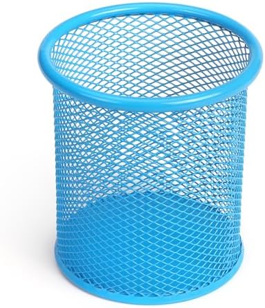 Tamaki Pen Holder Cup for Desk, Wire Mesh Pencil Cup Holder, Blue by Tamaki