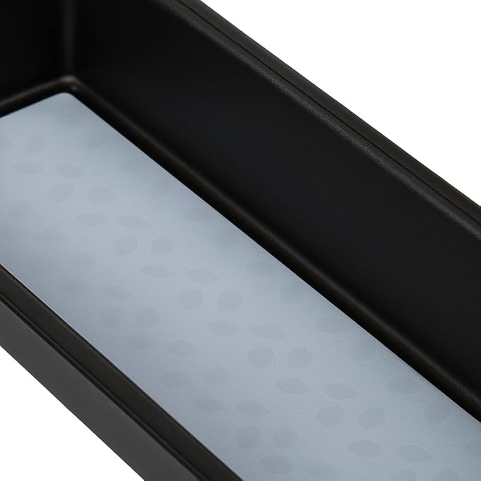 Drawer Organizer Tray – Durable Gray Plastic Storage Bin for Office, Kitchen, and Bathroom Drawers, Non-Slip Bottom, 6 x 15 x 2 Inches