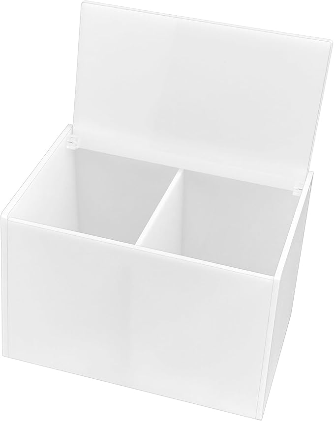 Tampon Holder for Bathroom, Tampons and Pads Container Box, Women Period Storage Holder, White