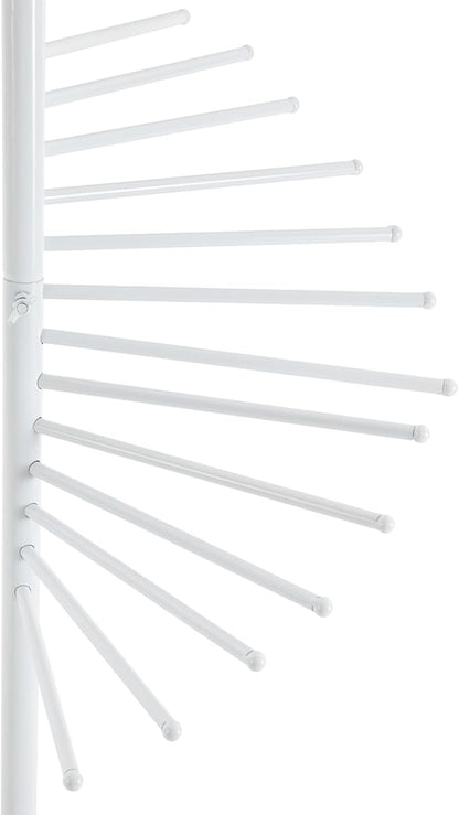 Scarf Display Stand, Spiral Scarf Display Rack Iron Scarf Organizer Stand, Freestanding Scarf Display Holder Scarf Rack Towel Rack Ties Belt Pants Hanging Rack for Home, Clothing Store, Boutique