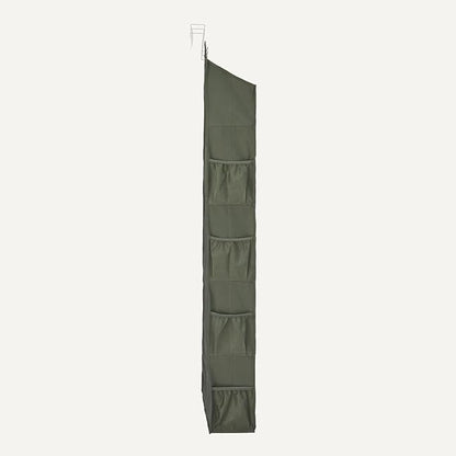 Amazon Basics 5 Tier Over the Door Hanging Shoe Organizer, Large Capacity, Space Saving, 6.4 x 54.5 x 14.9 in, Dark Grey