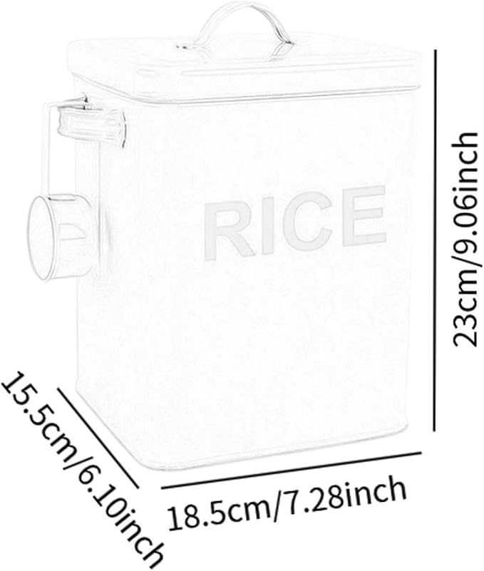 MagiDeal Flour Canister, Sealed Food Storage Bin, Countertop Organizer Jar for Grain, Beans, Kitchen Rice, Pink M