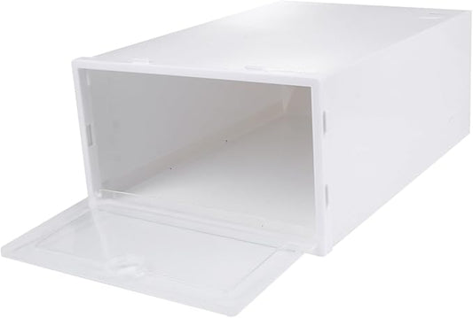 6pcs Shoe Storage Boxes Drawers Thickened Plastic Shoe Organizer Bins for Sneakers High Heels and Boots for Entryway and Closet Organization Style
