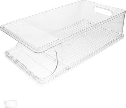 Ciieeo Rolling Soda Can Holder for Refrigerator Fridge Can Dispenser Beverage Holder