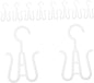 10pcs Boot Rack Hooks for Slippers Boots Plastic Shoe Organizer for Home Store -saving Hanging Hangers for and Storage
