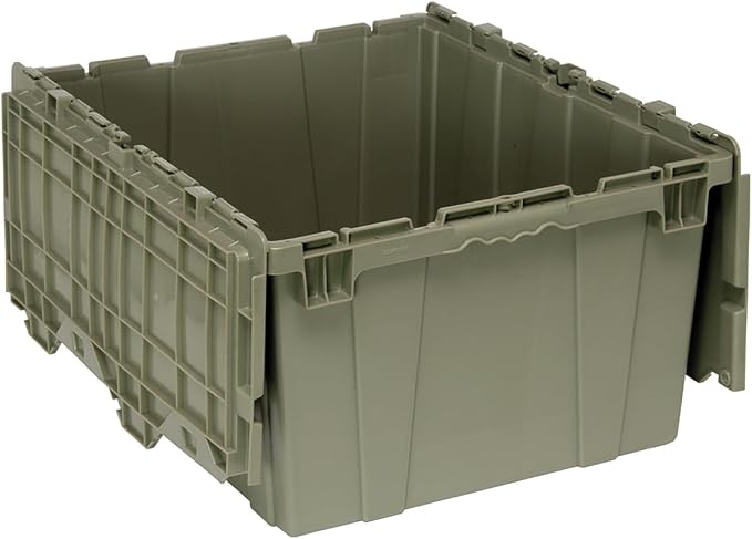 Quantum QDC2420-12 Distribution Bin, Heavy Duty Attached Top Container, 19-3/8"W x 23-7/8"L x 12-1/2"H Overall Size, 2.44 Volume
