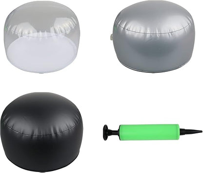 3 pack clear Inflatable tabletop display stand hat rack portable hat holder for multiple wigs hats, helmet, and cap