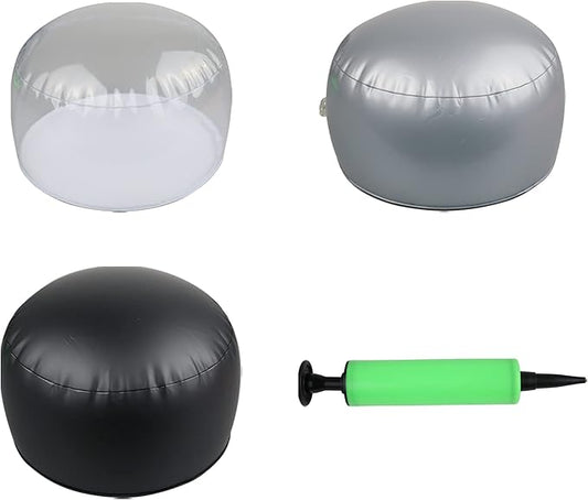 3 pack clear Inflatable tabletop display stand hat rack portable hat holder for multiple wigs hats, helmet, and cap
