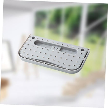 Cabilock Wall-mounted Shoe Storage Rack Non-slip Abs Plastic Hanging Shoe Holder for Closet Door Space Saving Organizer Grey