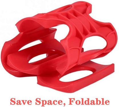 Drink Dispenser for Fridge - Water Bottle Organizer Soda Can Organizer for Refrigerator Space Saver Beverage Can Storage Holder Foldable Silicone Beer Can Stacker Fridge Mat 2 Pcs