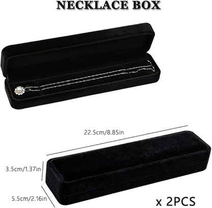 10 Pack Velvet Jewelry Gift Boxes for Bracelet Necklace Pendant Ring Earring Display Case Jewelry Box Storage Organizer Holder for Wedding