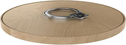 Rev-A-Shelf - 4WLS001-28-B52 - 28 in. Wood Full Circle Lazy Susan Single Shelf with Swivel Bearing