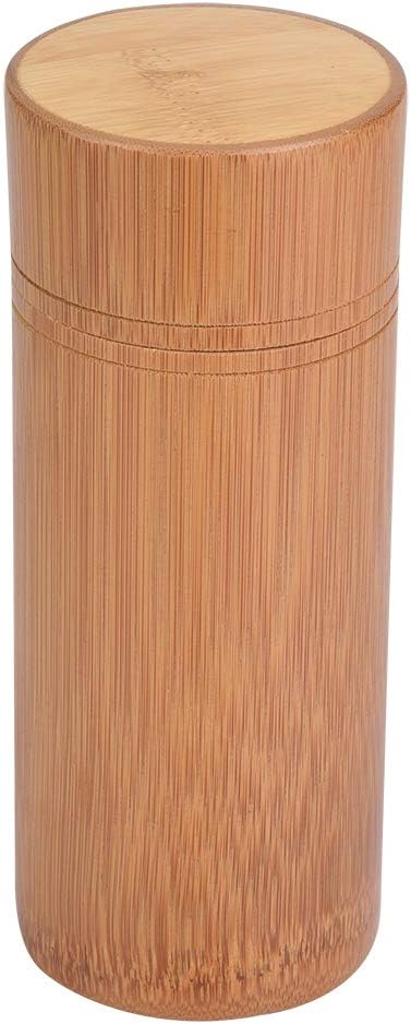 Mumusuki Tea Jar, Portable Sealed Tube Tea Storage Box Canisters Box Wake Tea Bucket for Farmhouse Kitchen Counter(M)