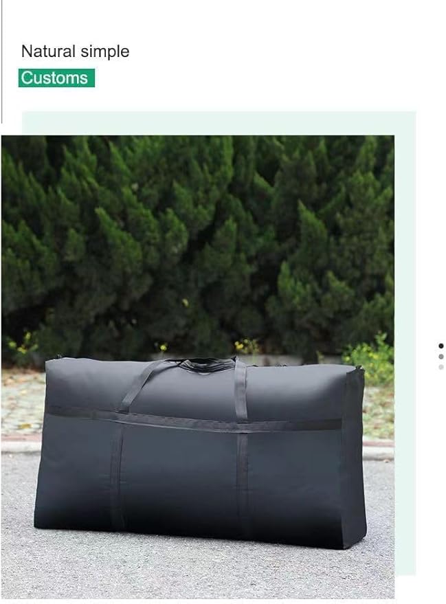Extra Large Tote Bag, Heavy-Duty Storage Bag with Zipper for Moving, Clothes Storage, and Travel Packing (Single Bag)