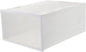 Plastic Shoe Storage Box 2pcs, Drawer-type Shoe Organizer 35x24x14.5cm, Stackable Creative Storage Case for Sneakers and Boots, Beige