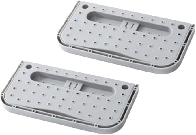 Cyrank Wall Mounted Shoes Rack, 2Pcs Hanging Plastic Shoe Rack Folding Plastic Shoes Holder Storage Organizer Door Shoe Hangers Shoe Storage(Grey)