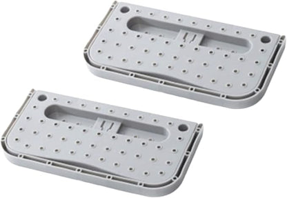 Cyrank Wall Mounted Shoes Rack, 2Pcs Hanging Plastic Shoe Rack Folding Plastic Shoes Holder Storage Organizer Door Shoe Hangers Shoe Storage(Grey)