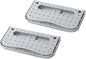 Cyrank Wall Mounted Shoes Rack, 2Pcs Hanging Plastic Shoe Rack Folding Plastic Shoes Holder Storage Organizer Door Shoe Hangers Shoe Storage(Grey)