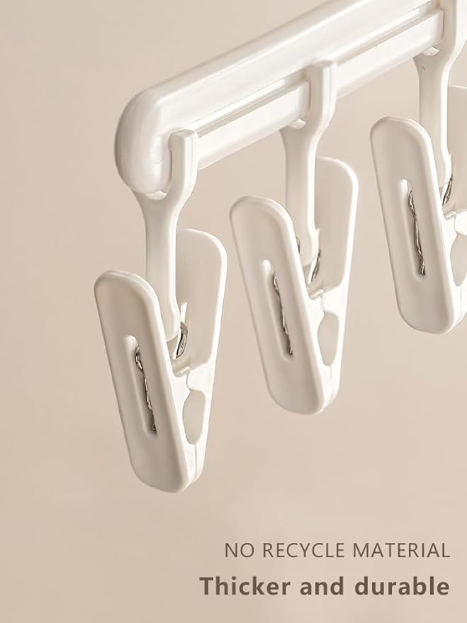 Hat Hangers for Closet, 360 Rotating Hat Organizer Racks for Baseball Caps Door Hat Racks for Baseball Caps, Baseball Hat Holder for Closet Storage, Fits All Caps-White (5 Clips + 5 Hooks)