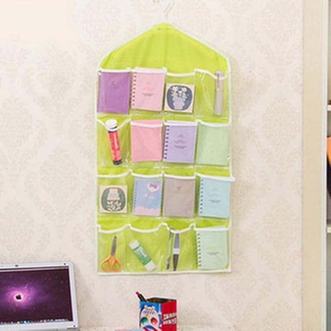 16 Pockets Hanging Bag for Shoes Accessories 75x41cm