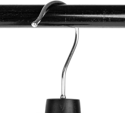 Umo Lorenzo 4-Hook Belt Organizer Closet Hanger Holder for Belts, Ties and Scarves