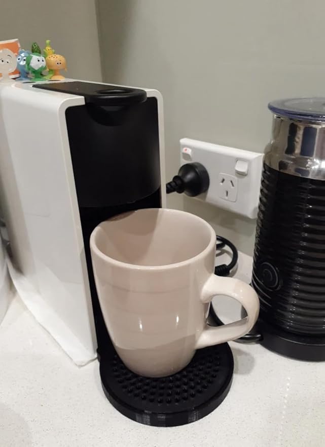 Coffee Maker Upgraded Drip Tray | Supports Breville, Krups, and Essenza Mini Plus | Large Drip Tray for larger Mugs (Rainbow)