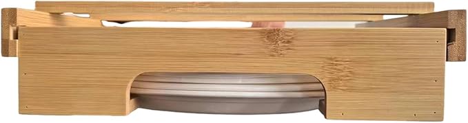 Wall Mounted Paper Plate Storage Rack Practical Under Cabinets Dish Efficient Kitchenwares Decorations