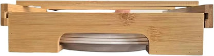 Wall Mounted Paper Plate Storage Rack Practical Under Cabinets Dish Efficient Kitchenwares Decorations