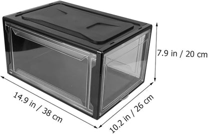 Practical Shoe Storage Box Sneaker Boxes Stackable Organizers for Shoes Home Cabinet