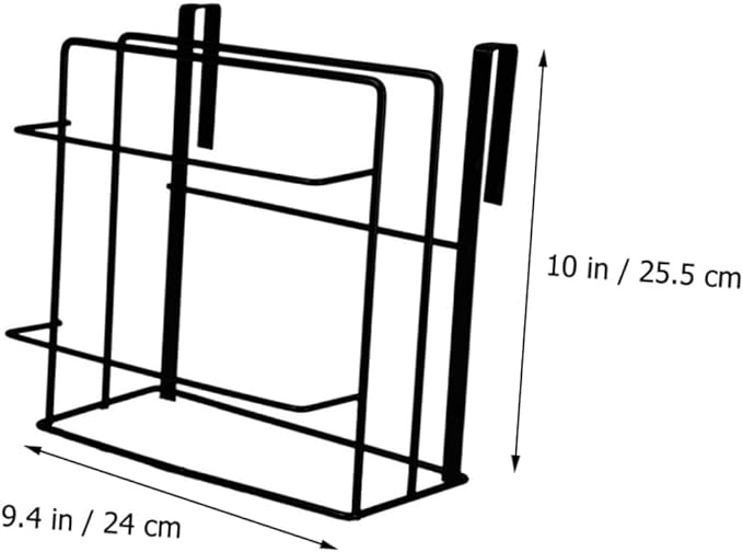 PRETYZOOM Door Organizer Rack Set 2Pcs Cabinet Door Storage Solution Iron Towel and Cutting Board Holder Space-Saving Kitchen Organizer for Small Spaces